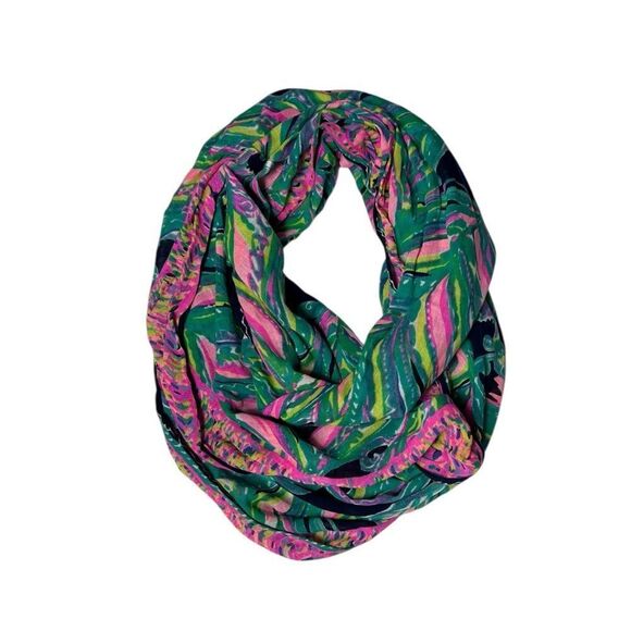 Lilly Pulitzer Lightweight Cotton Infinity Scarf - Picture 1 of 4